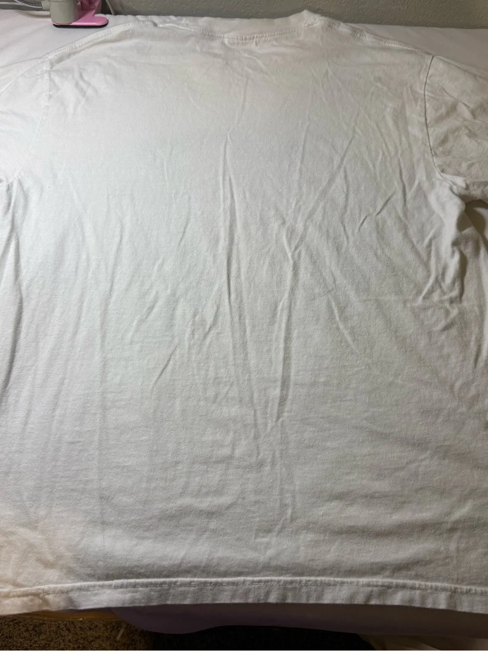 Comfort Colors White Tee with Orange Pennant & Hippo Graphic